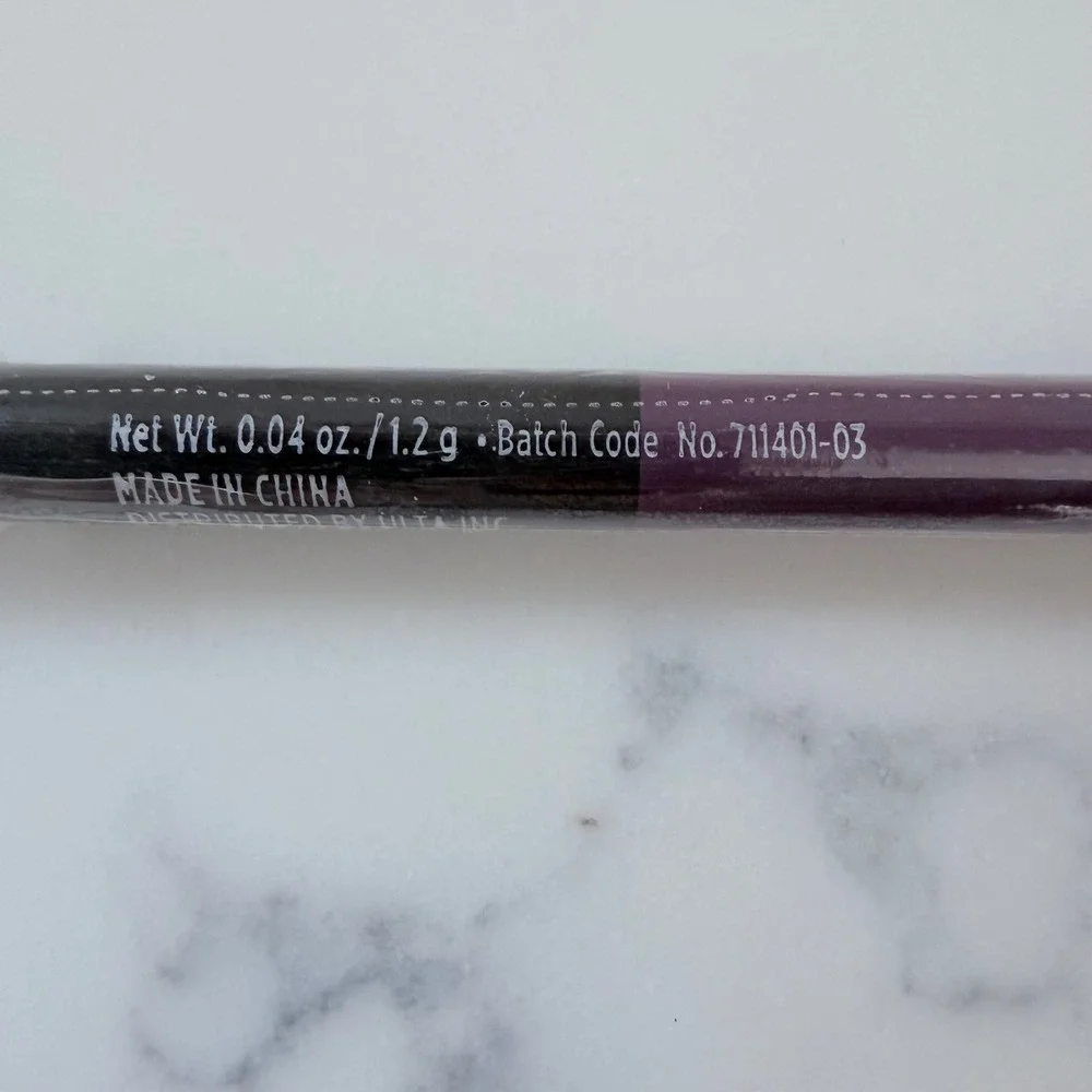Ulta Beauty Dual Ended Eye Liner Pencil Blackout and Plum 0.04 oz New Sealed